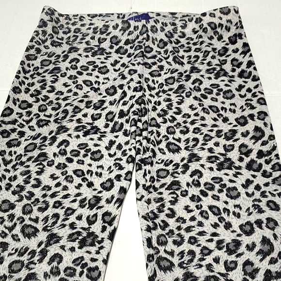 Miley Cyrus & Max Azria Cheetah Print Slim Fit Ankle Leggings Party Nighout - Picture 3 of 8